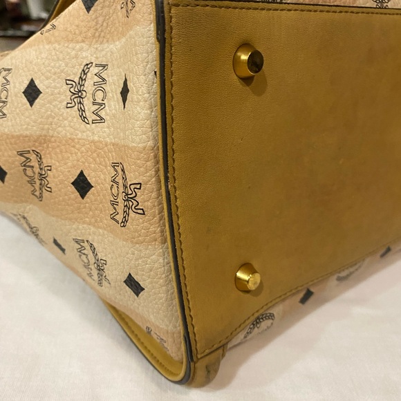 MCM Tan and Beige Women's Tote Bag - Picture 9 of 13